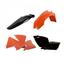 POLISPORT KOMPLET PLASTIKÓW KTM EXC/EXC-F 01-03 KOLOR POMARAŃCZOWY CZARNY OEM
