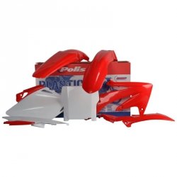 POLISPORT WYPRZEDAŻ KOMPLET PLASTIKÓW HONDA CRF 450R 07 KOLOR CZERWONO BIAŁY OEM