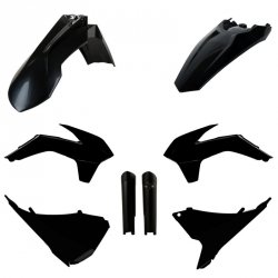 POLISPORT KOMPLET PLASTIKÓW (FULL KIT) KTM EXC/EXC-F 14-15 W ZESTAWIE OSŁONY AMORTYZATORÓW (8398500003) KOLOR CZARNY
