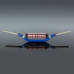 RENTHAL KIEROWNICA 1,1/8 CALA (28,6MM) MX TWINWALL 922 HANDLEBAR BLUE RC HIGH PADDED KOLOR NIEBIESKI Z GĄBKĄ