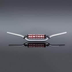 RENTHAL KIEROWNICA 7/8 CALA (22MM) MX HANDLEBAR SILVER REED / WINDHAM PADDED KOLOR SREBRNY Z GĄBKĄ