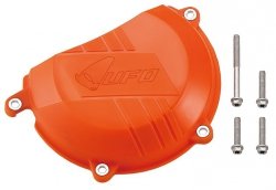 UFO OSŁONA POKRYWY SPRZĘGŁA KTM SXF 450 13-15, EXC 450 13-15, KOLOR POMARAŃCZOWY