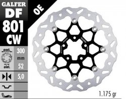 GALFER TARCZA HAMULCOWA PRZÓD KTM 790 DUKE 18-23; 890 DUKE 21-22 (WAVE FLOATING) (300X52X5MM)