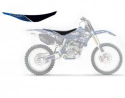 BLACKBIRD WYPRZEDAŻ POKROWIEC / POSZYCIE NA SIEDZENIE YAMAHA YZ 250F 10-13 TRIBAL SKULL 2 KOLOR CZARNY NIEBIESKI