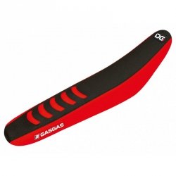 BLACKBIRD POKROWIEC / POSZYCIE NA SIEDZENIE GAS GAS MC 24-25; EC 24-25 (MC/EC ALL MODELS 24-25) DOUBLE GRIP 3 CZERWONY CZARNY