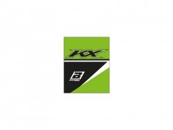 BLACKBIRD NAKŁADKI OCHRONNE NA MANETKI LOGO KAWASAKI F ORAZ H 22 KOLOR ZIELONY CZARNY