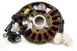 ELECTREX UZWOJENIE ALTERNATORA STATOR YAMAHA YP125 MAJESTY 98-11, MBK 125, MALAGUTI 125 (97X37X13 MM)