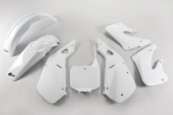 UFO KOMPLET PLASTIKÓW HONDA CR 125/250 97-99, KOLOR BIAŁY