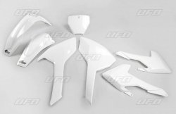 UFO KOMPLET PLASTIKÓW HUSQVARNA TC/FC 125/250/300/350/450 16-18 (Z WYJĄTKIEM TC 250 16) KOLOR OEM 17 (BIAŁY) (HU616E041)