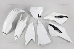 UFO KOMPLET PLASTIKÓW HUSQVARNA TC 250 16, KOLOR BIAŁY (HU617E041)