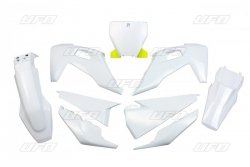 UFO KOMPLET PLASTIKÓW HUSQVARNA TC 125/250 19-22, FC 250/350/450 19-22 KOLOR OEM (BIAŁY) (HU622E999)