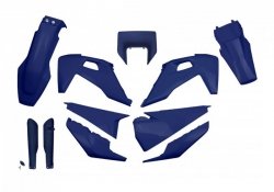 UFO KOMPLET PLASTIKÓW (FULL KIT) Z OSŁONAMI TELESKOPÓW (AMORTYZATORÓW) HUSQVARNA TX / TE 125 / 150 / 250 / 300 20-22, FE 250 / 3