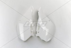 UFO BOCZKI TYLNE KAWASAKI KX 125/250 99-02 KOLOR BIAŁY