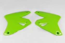 UFO OSŁONY CHŁODNICY KAWASAKI KLX 400R 03-25, KOLOR ZIELONY