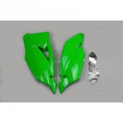 UFO BOCZKI TYLNE KAWASAKI KXF 450 19-23 , KXF 250 21-24 KOLOR ZIELONY