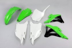 UFO KOMPLET PLASTIKÓW KAWASAKI KX 85 14-21 KOLOR OEM 16-19 (ZIELONY/BIAŁY/CZARNY) (KA222E999A)