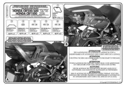 KAPPA STELAŻ KUFRÓW BOCZNYCH MONOKEY SIDE HONDA CBF 500/600/1000 - TYLKO POD KUFRY K33N KROAD
