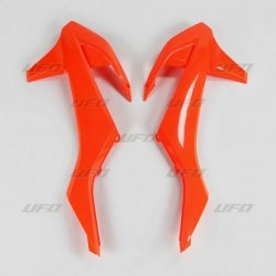 UFO OSŁONY CHŁODNICY KTM SX/SXF 16-18 (Z WYJĄTKIEM SX 250 16), EXC/EXCF TPI 17-19, SX/SXF 16-18, EXC/EXC-F 17-19 KOLOR POMARAŃCZ