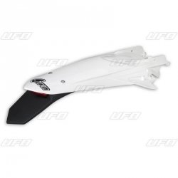 UFO BŁOTNIK TYŁ KTM EXC 125 20-21, EXC/EXCF(EXC-F) 150/250/300/350/450/500 TPI 20-2023 KOLOR BIAŁY ( ENDURO Z LAMPKĄ LED )