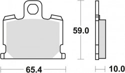 TRW ZF KLOCKI HAMULCOWE KH70 ORGANIC YAMAHA XJ 550 81-82, XJ 750 82-85, XV 1000 83-85, XS 1100 81-82 PRZÓD (PROMOCJA)