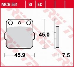 TRW ZF KLOCKI HAMULCOWE KH84 ORGANIC SUZUKI DR 800 88-90, YAMAHA YFZ 450 04-20, TYŁ