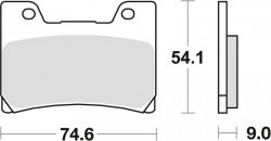 TRW ZF KLOCKI HAMULCOWE KH160 SINTER STREET YAMAHA FZR 600 90-95, TDM 850 96-01, FZR 1000 89-90, V-MAX 1200 96-02, PRZÓD