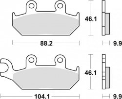 TRW ZF KLOCKI HAMULCOWE KH172 ORGANIC YAMAHA XT 600 90-03, XTZ 660 91-99, PRZÓD (PROMOCJA)
