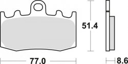 TRW ZF KLOCKI HAMULCOWE KH335 SINTER STREET BMW R 1100 S 01-05, R 1150 GS / ADV / R / RT 01-06, K 1200 GT / RS 01-08, K 1200 S 0