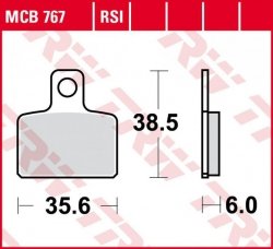 TRW ZF KLOCKI HAMULCOWE KH351 ORGANIC GAS GAS TXT 125/200/250/280/300 04-11, SHERCO TRIALS 125/250/290/320 06-, HONDA COTA 300RR