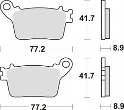 TRW ZF KLOCKI HAMULCOWE KH436 SINTER CB 600 HORNET 07-15, CBR 600 RR 07-16, CBR 1000 FIREBLADE 06-19, KAWASAKI ZX6R 636 13-, ZX1