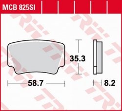 TRW LUCAS ZF KLOCKI HAMULCOWE KH463 SINTER OFFROAD KTM SX-F/XC 450 ATV '08-'11, SX/XC 505 ATV '08-'13, XC 52