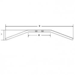 TRW ZF KIEROWNICA STALOWA 22MM DRAGBAR MEDIUM KOLOR CZARNY
