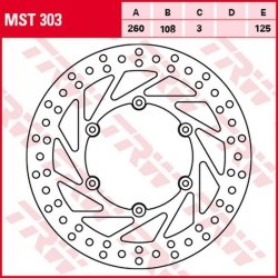 TRW ZF TARCZA HAMULCOWA PRZÓD GAS GAS EC 125 99-, EC 200/250 99-18, XC 250 17-, EC 300 99-16, EC 450 02-, EC 515 08-10, MC 125/2