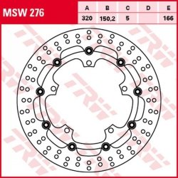 TRW ZF TARCZA HAMULCOWA PRZÓD TRIUMPH SPEED 1050 15-16, SPEED TRIPLE 1050 08-, SPRINT GT 1050 10-13, TROPHY 1200 13-17 (320X150X