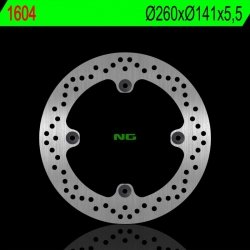 NG TARCZA HAMULCOWA TYŁ SUZUKI DL 1000 V-STROM 02-21 (260X141X5,5MM) (4X10,5MM)- ZASTĘPUJE NG1604X