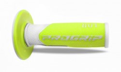 PROGRIP MANETKI PG801 OFF ROAD (22+25MM, DŁ.115MM) KOLOR BIAŁY/ŻÓŁTY FLUO (DWUSKŁADNIKOWE) (801-244) (PG801WH/YLF)