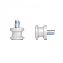 BIKETEC ROLKI (SLIDERY) WKRĘCANE DO WAHACZA M10X1,25 KOLOR SREBRNY (0690181025)