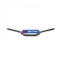 SCAR RACING KIEROWNICA Z POPRZECZKĄ 28,6MM MODEL MCGRATH/SHORT KOLOR CZARNY GĄBKA NIEBIESKI/BIAŁY