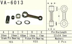 VESRAH KORBOWÓD YAMAHA YZ 125 (YZ125) 97-00 (VA6013) (MADE IN JAPAN)