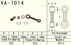 VESRAH KORBOWÓD SUZUKI RM 125 (RM125) 97-98 (VA7014) (MADE IN JAPAN)