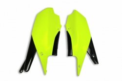 UFO BOCZKI TYLNE YAMAHA YZF 250 19, YZF 450 18-19 KOLOR ŻÓŁTY FLUO