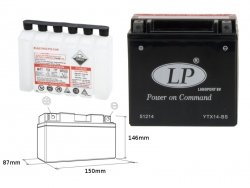LANDPORT Honda VT 1100 C2 Shadow Sabre (00-07) akumulator elektrolit osobno 