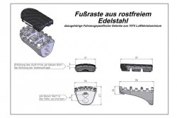 PODNÓŻKI ION HONDA XRV 650/750 (87-03) XL600V (87-96) CRF1000L SILVER SW-MOTECH