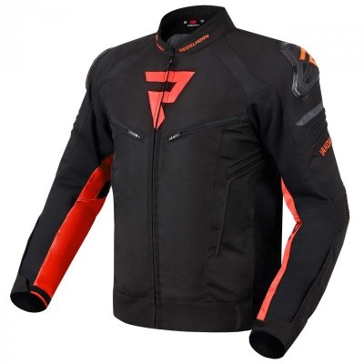 REBELHORN VANDAL BLACK/RED KURTKA TEKSTYLNA Z WYPINANĄ MEMBRANĄ  r. S