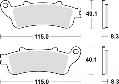 TRW klocki hamulcowe przód HONDA VFR - FI  800 ( 98-01)