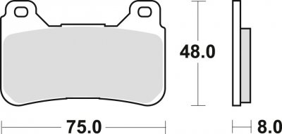 TRW klocki hamulcowe przód HONDA CBR 1000RR Fireblade 1000 ( 04 -16 ) 