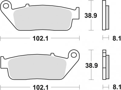 TRW klocki hamulcowe przód Honda VT 600 C Shadow (94-01) 