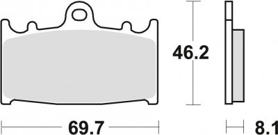 TRW klocki hamulcowe przód Kawasaki ZZR 400 ( 90-99)