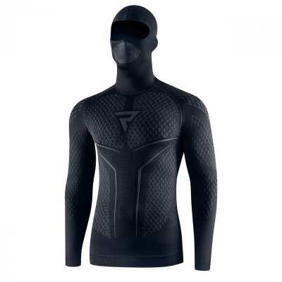 KOSZULKA TERMOAKTYWNA REBELHORN Z KOMINIARKĄ THERM II 2W1 BLACK/GREY XL/XXL