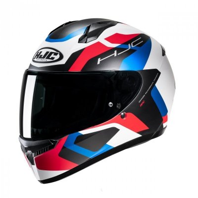 KASK HJC C10 TINS WHITE/BLUE/RED S